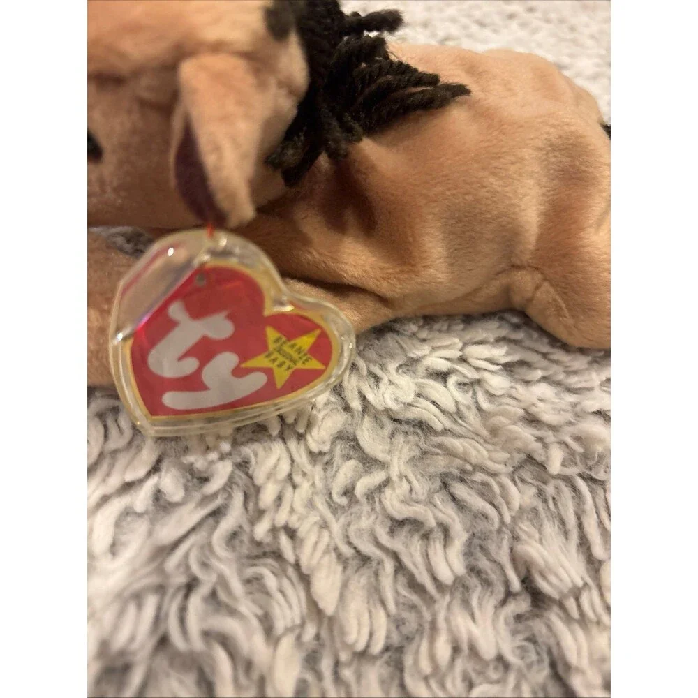 Ty‎ Beanie Baby Plush Toy Unisex OS Tan Excellent Derby Horse Fine Mane 4008